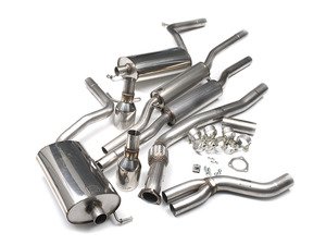 ES#2827262 - SSXAU049 -  B7 A4 2.0T Cat-Back Exhaust System - Resonated - 2.5" stainless steel with dual Jet 100mm polished tips - Milltek Sport - Audi