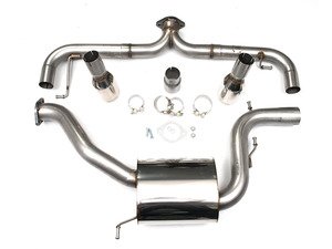 ES#2828251 - SSXVW248 - MK6 GTI 2.0T 3" Race Cat-Back Exhaust - Non-Resonated  - Get that Exhaust tone you've been looking for! Features 3" construction with 4" "GT100" style tips. Open Box item has all components and parts just simply open box item - Milltek Sport - Volkswagen