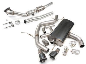 ES#2862463 - tbmk6gti4KT - MK6 GTI 2.0T 2.75" Turbo Back Exhaust System - Non-Resonated - Get that Exhaust tone you've been looking for! Features 2.75" cat-back construction with dual 4" "GT100" style tips, and a 3" downpipe with a high-flow cat - Milltek Sport - Volkswagen