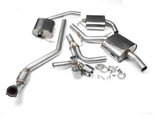 ES#4159532 - B8A4RESONATED - Performance Cat-Back Exhaust - Resonated - Milltek Sport - Audi