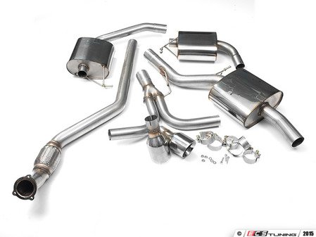 ES#4159532 - B8A4RESONATED - Performance Cat-Back Exhaust - Resonated - Milltek Sport - Audi