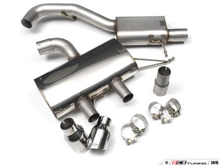 ES#2828230 - SSXVW221 - 3" Cat-Back Exhaust System - Resonated - Get that Exhaust tone you've been looking for! Features 3" construction with 4" Polished "GT100" style tips. - Milltek Sport - Volkswagen