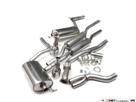 ES#2827276 - SSXAU090 - Cat-Back Exhaust System - Resonated - 2.5" stainless steel with dual 100mm polished tips - Milltek Sport - Audi