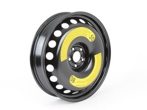 ES#2785689 - 4G0601027E - Spare Steel Wheel - Black - 20"x4.5" 5x112 ET22 Does not include tire - Genuine Volkswagen Audi - Audi