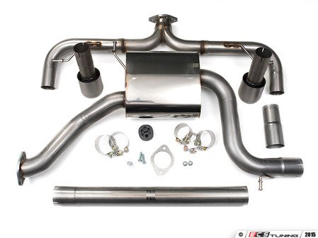 ES#2828277 - SSXVW274 - 3" Cat-Back Exhaust System - Non-Resonated - Get that Exhaust tone you've been looking for! Features 3" construction with 4" Titanium "GT100" style tips. - Milltek Sport - Volkswagen