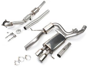 ES#2862443 - tb1006KT - 2.75" Turbo Back Exhaust System - Resonated - (NO LONGER AVAILABLE) - Features 2.75" turbo back construction with twin 3" "GT80" style tips, and a smaller resonator for a even more aggressive tone! - Milltek Sport - 