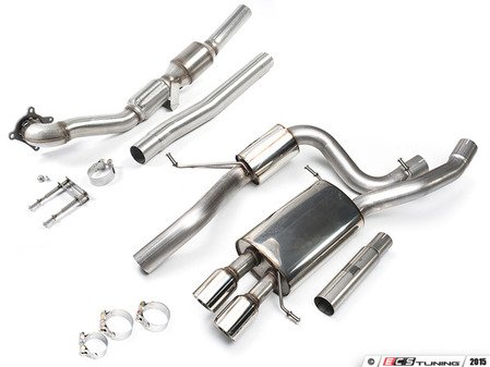 ES#2862443 - tb1006KT - 2.75" Turbo Back Exhaust System - Resonated - (NO LONGER AVAILABLE) - Features 2.75" turbo back construction with twin 3" "GT80" style tips, and a smaller resonator for a even more aggressive tone! - Milltek Sport - 