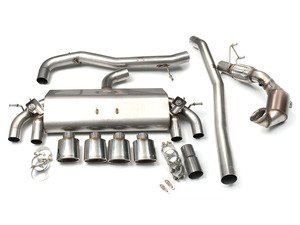 ES#2862450 - tbmk7r1KT - 3" Valved Turbo Back Exhaust System - Non-Resonated - Get that Exhaust tone you've been looking for! Features 3" construction with quad Polished oval tips and a high flow cat. - Milltek Sport - Volkswagen