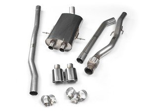 ES#2827811 - SSXM024 - Cat-Back Exhaust System - Non-Resonated Twin Oval Jet - 2.50" stainless steel with Twin Oval Jet polished tips - Milltek Sport - MINI