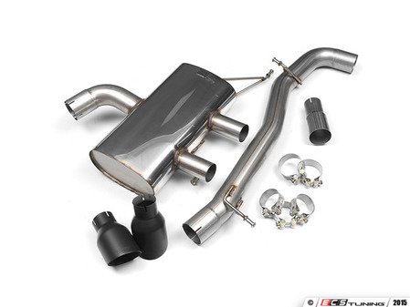 ES#2828226 - SSXVW217 - 3" Cat-Back Exhaust System - Non-Resonated - Get that Exhaust tone you've been looking for! Features 3" construction with 4" Black Velvet "GT100" style tips. - Milltek Sport - Volkswagen