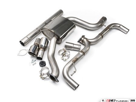 ES#2828276 - SSXVW273 - 3" Cat-Back Exhaust System - Non-Resonated - Get that Exhaust tone you've been looking for! Features 3" construction with 4" Polished "GT100" style tips. - Milltek Sport - Volkswagen