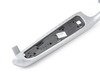 ES#186924 - 72127050633 - Front Left Armrest - Aluminum/Grey - Fits both coupe and convertible models - Genuine BMW - BMW