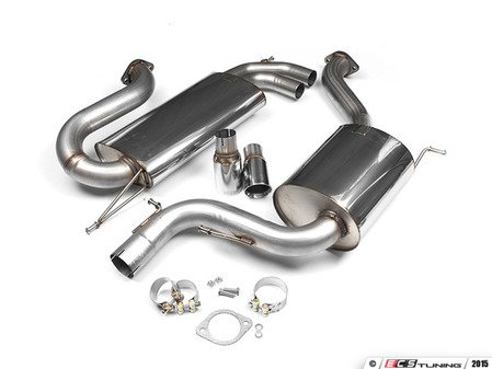 ES#2828282 - SSXVW279 - 3" Cat-Back Exhaust System - Resonated - Get that Exhaust tone you've been looking for, features polished "GT80" style tips! - Milltek Sport - Volkswagen