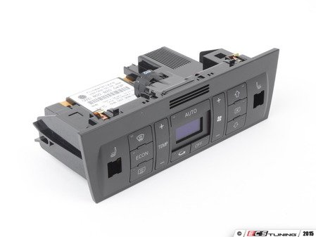 ES#430518 - 8D0820043PB98 - Climate Control Panel - Satin Black - Includes the attached rear fan motor - Genuine Volkswagen Audi - Audi