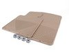 ES#2194891 - W24TN - Front All-Weather Floor Mats - tan - All-weather protection to endure the harshest conditions - WeatherTech - BMW Porsche