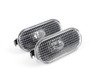 ES#5293 - ECS949117RKT-A - Rough Style Side Marker Set - Smoke - (NO LONGER AVAILABLE) - Fender-mounted side markers with amber bulbs - ECS - 