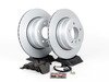 ES#2837075 - 34216763345kt1 - Rear Brake Service Kit - Featuring ECS V5 coated rotors and ECS DD23 "Daily Driver" ceramic pads. - Assembled By ECS - BMW