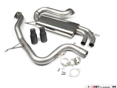 ES#2828285 - SSXVW282 - 3" Cat-Back Exhaust System - Non-Resonated - Get that Exhaust tone you've been looking for, features black "GT80" style tips! - Milltek Sport - Volkswagen