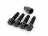 ES#2795752 - 003901ECS47BB - Ball Seat Locking Wheel Bolt Kit - Black zinc coated wheel lock bolts made specifically for OE wheels. M14x1.5x47mm - ECS - Volkswagen