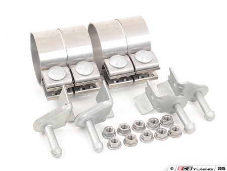 ES#2739331 - 18307536426KT - Rear Muffler Installation Kit - Includes all mounting hardware and clamps. To replace both rear mufflers - Genuine BMW - BMW