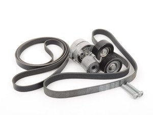 ES#2678397 - 06E903133HKT2 - Accessory/Supercharger Belt Kit W/ Tensioners - Keep your accessories & supercharger running properly with new tensioners and drive belts - Assembled By ECS - Audi
