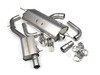 ES#2827600 - SSXAU485 - Cat-Back Exhaust System - Resonated - 3" stainless steel with dual GT100 polished tips - Milltek Sport - Audi