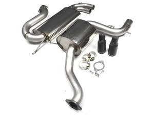 ES#2828283 - SSXVW280 - 3" Cat-Back Exhaust System - Resonated - Get that Exhaust tone you've been looking for, features black "GT80" style tips! - Milltek Sport - Volkswagen