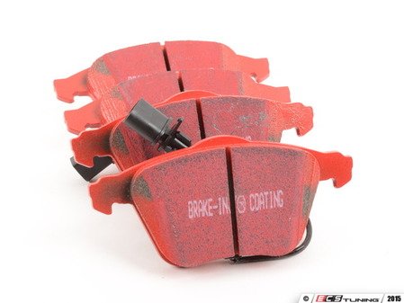 ES#520367 - DP31510C - RedStuff Performance Front Brake Pad Set - High performance street pad, featuring Kevlar technology. (Square/round sensors) - EBC - Audi