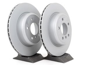 ES#2749096 - 34216775287KT - Rear Brake Rotors - Pair (330x20) - Replace worn, grooved, rusty, or warped rotors - Zimmermann - BMW