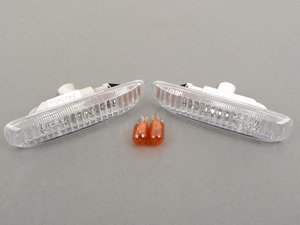 ES#2748987 - HBE46SM-2DX-C - Clear Fender Side Marker Set - Direct replacement for your amber fender side markers - Depo - BMW