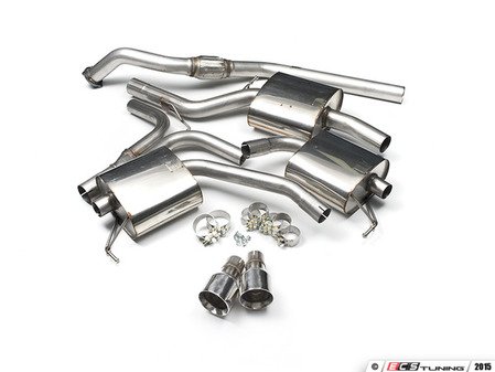 ES#4159530 - B8A4NONRESONATED - Performance Cat-Back Exhaust - Non-Resonated - Milltek Sport - Audi