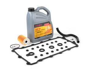 ES#2855460 - 11121721876KT - Comprehensive Valve Cover Gasket Install Kit - Complete valve cover gasket set, breather hose, and oil service kit. Make your gasket replacement one-and-done! - Assembled By ECS - BMW
