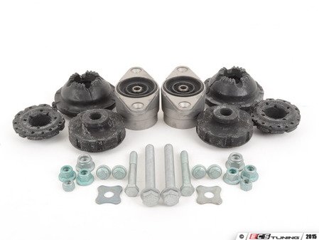 ES#2707817 - 4F0412377DKT - Cup Kit/Coilover Installation Kit - Everything you need for a quick and easy install - Assembled By ECS - Audi