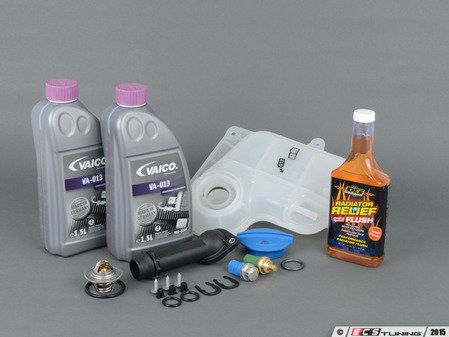 ES#2608133 - 06B121121LKT - Cooling System Refresh Kit - Level 2 - Replace your thermostat, temp sensors, and expansion tank after performing a proper coolant system flush! - Assembled By ECS - Audi