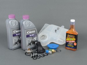 ES#2608135 - 030121121BKT3 - Cooling System Refresh Kit - Level 2 - Replace your thermostat, temp sensors, and expansion tank after performing a proper coolant system flush! - Assembled By ECS - Audi