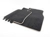ES#2745137 - 51477324843 - Gray Seam Floor Mat Carpet Set Front - Priced As Set - Replace or upgrade to factory MINI carpets : black velour with gray piping : Satellite Gray - Genuine MINI - MINI
