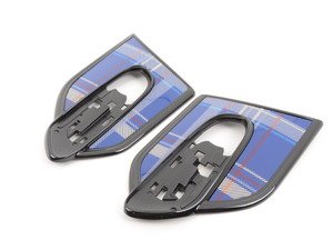 ES#2745081 - 51142355379 - Side Scuttle Set - Speedwell Blue - Unique MINI design that attaches to the side corner panel - Genuine MINI - MINI