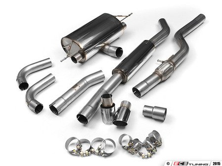 ES#2827655 - SSXBM961 - F30 Performance Dual Exit Street Cat Back - Polished Tips - Motorsport pedigree. Superior quality. Excellent sound. Milltek Sport cat-back exhaust for enhanced performance. - Milltek Sport - BMW