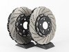 ES#2856010 - 003523ECS01AKT -  Front Big Brake Kit - Stage 2 - 2-Piece Tru-Float Scalloped Rotors (345x30) - Upgrade your brake system to the 4-piston Brembo Q5 calipers with ECS Tru-Float scalloped rotors - ECS - Audi