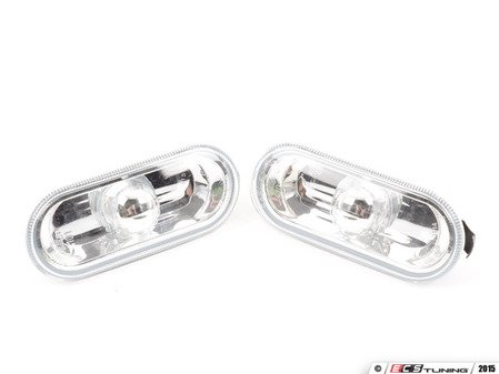 ES#1892063 - 5888913 - Smooth Style Side Marker Set - Clear - Fender-mounted side markers - ECS - Volkswagen