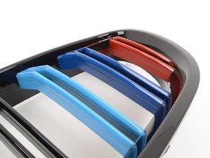 ES#2827006 - BM01-F1014M//-BK - Blackout Competition Grille Set - Gloss Black Tri-Color - (NO LONGER AVAILABLE) - Add style and individuality to your 5 Series in minutes! - ECS - 