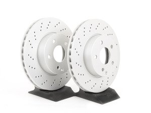 ES#2612236 - 2044212812KT3 - Front Brake Rotors - Pair (295x28) - Featuring a protective Meyle Platinum coating - Meyle - Mercedes Benz