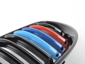 ES#2826969 - BM01-9210///-BK - Blackout Grille Set - Gloss Black Tri-Color - Add style and individuality to your BMW in minutes! - ECS - 