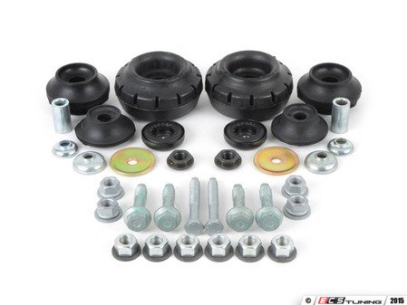 ES#2777894 - 1H0498001KT1 - ECS Cup Kit/Coilover Installation Kit  - Includes all the necessary suspension parts that should be replaced while installing new shocks/struts or coilovers. Includes Meyle HD front strut mounts. - Assembled By ECS - Volkswagen