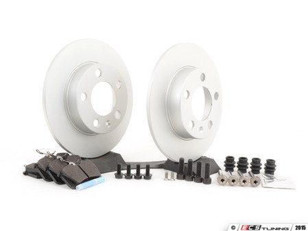 ES#2784860 - 1J0698014KT1 -  Rear Brake Service Kit (232x9) - Featuring Meyle rotors and ECS EP24 Enthusiast Performance pads - Assembled By ECS - Audi Volkswagen