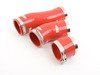 ES#1832524 - FMKT007R - Lower Intercooler Boost Hose Kit - Red - (NO LONGER AVAILABLE) - 3 Piece kit used on the stock twin intercoolers - Forge - 
