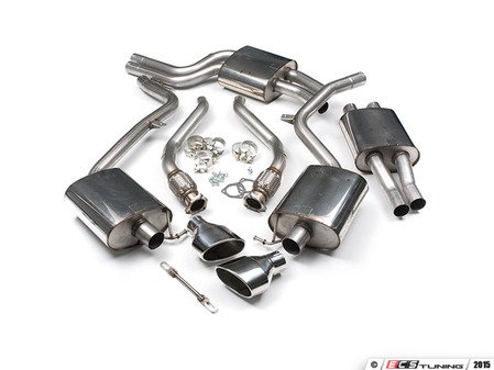 ES#2827473 - SSXAU356 - Cat-Back Exhaust System - Resonated - 2.37" stainless steel with dual 150x95mm polished oval tips - Milltek Sport - Audi