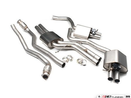 ES#2827481 - SSXAU364 - Cat-Back Exhaust System - Valvesonic Resonated - 2.75" stainless steel and retains stock exhaust tips - Milltek Sport - Audi