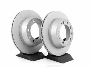 ES#2593286 - 94435204102KT1 - Z-Coated Rear Brake Rotors - Pair 11.37" (289mm) - Rear axle fitment - Both left and right - Zimmermann - Porsche