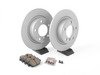 ES#2804128 - 34119804829KT21 - Rear Brake Service Kit - Featuring Zimmerman rotors and Akebono pads - Assembled By ECS - MINI
